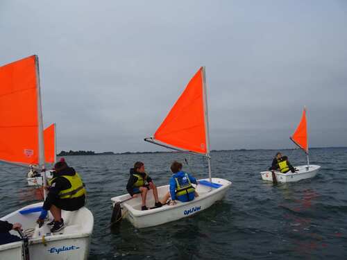 La première séance de voile