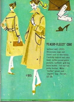 Barbie vintage : Peachy Fleecy coat 