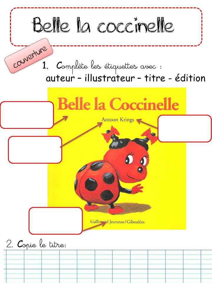 Belle La Coccinelle Coloriage