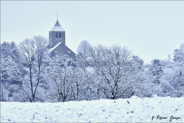 "Neige à Poinçon les Larrey" de très belles photos de Jean-Pierre Gurga