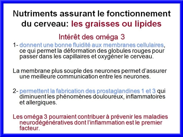  Alimentation et amélioration du fonctionnement cérébral, une conférence de Jacques Belleville pour l'Associoation Culturelle Châtillonnaise