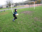 Séance de rugby sous la pluie !