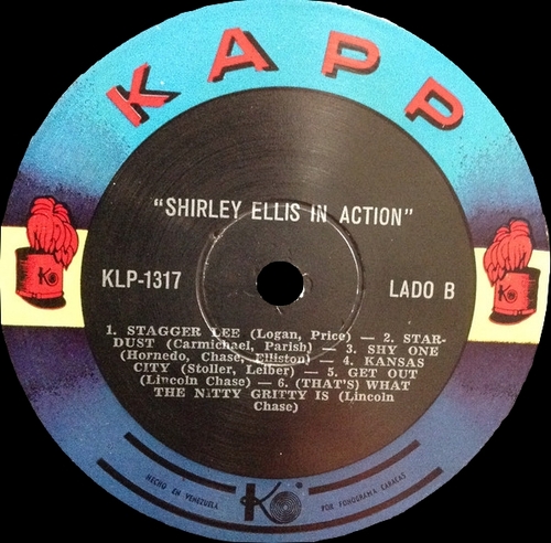 Shirley Ellis : Album " In Action " Congress Records CGL-3002 [ US ]