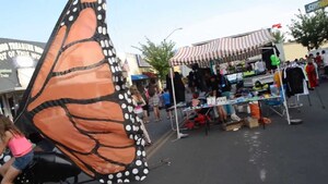 walking bicycle butterflies austin texas festival 