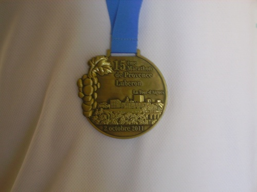 Mon 1er marathon le 2 octobre 2011 à Pertuis