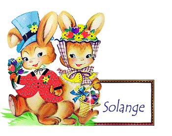 525 - couple de Pâques, lapins signature, gif animé, blinkie