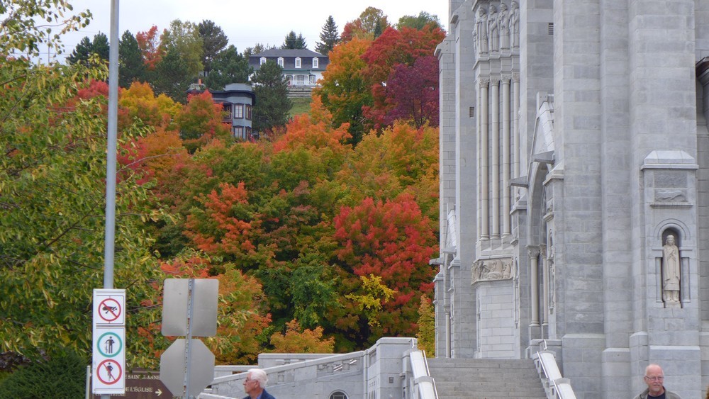 La basilique Sainte-Anne de Beaupré au Québec...