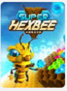 L’affiche du jeu « Super Hexbee Merger »