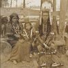 Nez Perce family in dance costumes pose at the Alaska-Yukon-Pacific Exposition, Seattle, Washington,