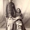 Apache Chief Naiche, his wife Hauzini, and their children. 1898. Photo by F.A. Rinehart.
