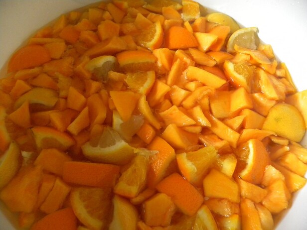 Confiture de potiron et oranges