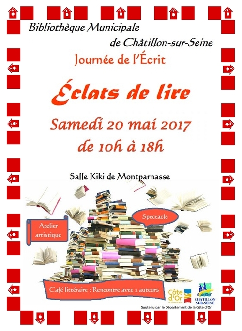 Eclats de Lire une journée d'animations autour de la lecture proposée par la Bibliothèque Municipale...c'est demain !