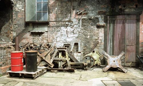 Avril 1989 Tanneries du Centre à Roanne, Rue Alexandre Raffin