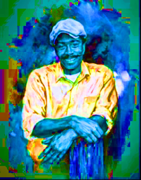 Dessin et peinture - vidéo 2097 : Le portrait aux pastels de l'homme de couleur à la casquette.