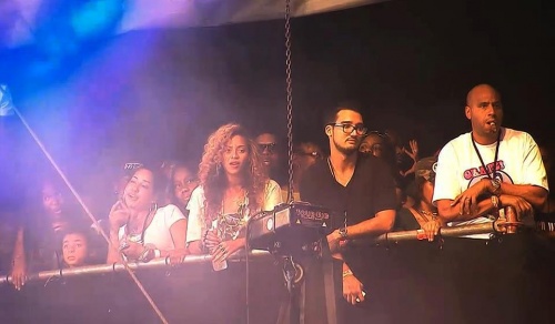 Beyonce assiste au "Made in America" Festival