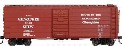 Boxcar Milwaukee Road Of The Electrified Olympian