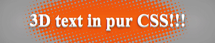 CSS - Un texte en 3D