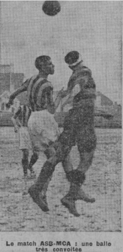 Dimanche 29.11.1936 à st eugène MCA-AS Boufarik 0-2