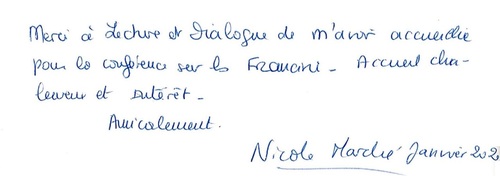 Auteurs et conférenciers de passage à Lecture & Dialogue