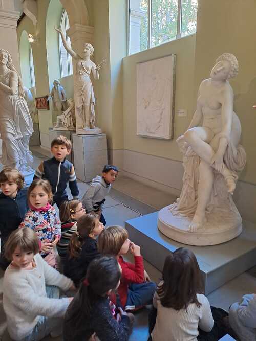 Visite de la galerie des statues au musée Granet