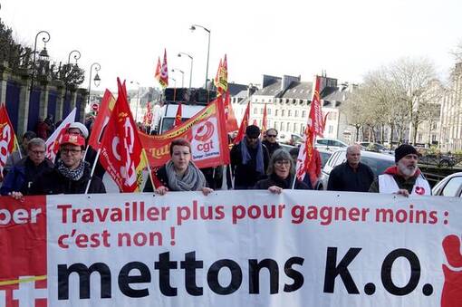 Contre la réforme des retraites, 550 manifestants dans la rue à Quimper (OF.fr-29/01/20-12h54)