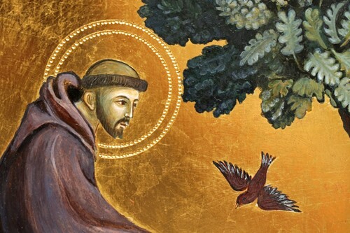 Saint François prêchant aux oiseaux