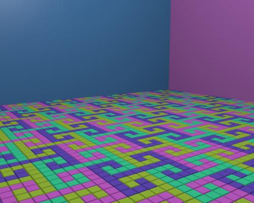 Motif chinois en relief