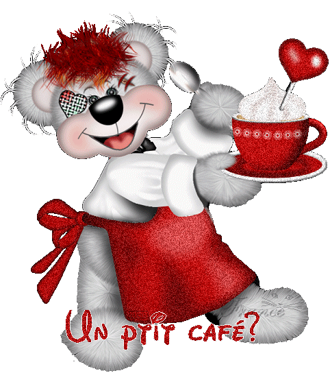 "Un petit café?" - Servi par un adorable ourson...
