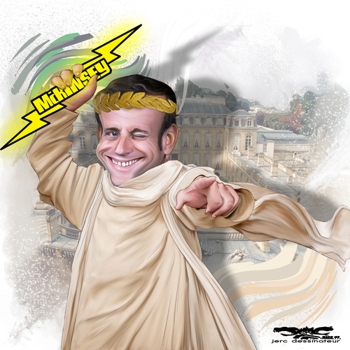 dessin de @JERC et texte d'AKAKU du mardi 29 novembre 2022 Caricature Emmanuel Macron Kinsey l'escroc ? C'est zeus boss www.facebook.com/jercdessin https://twitter.com/dessingraffjerc www.jerc-tbm.com