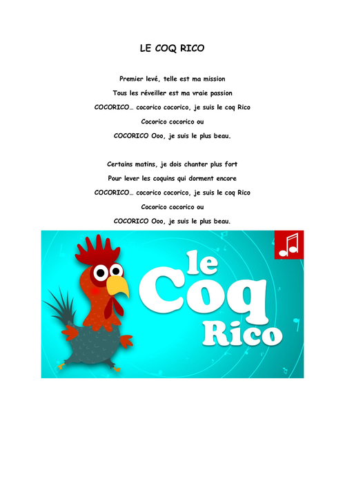 Le coq Rico