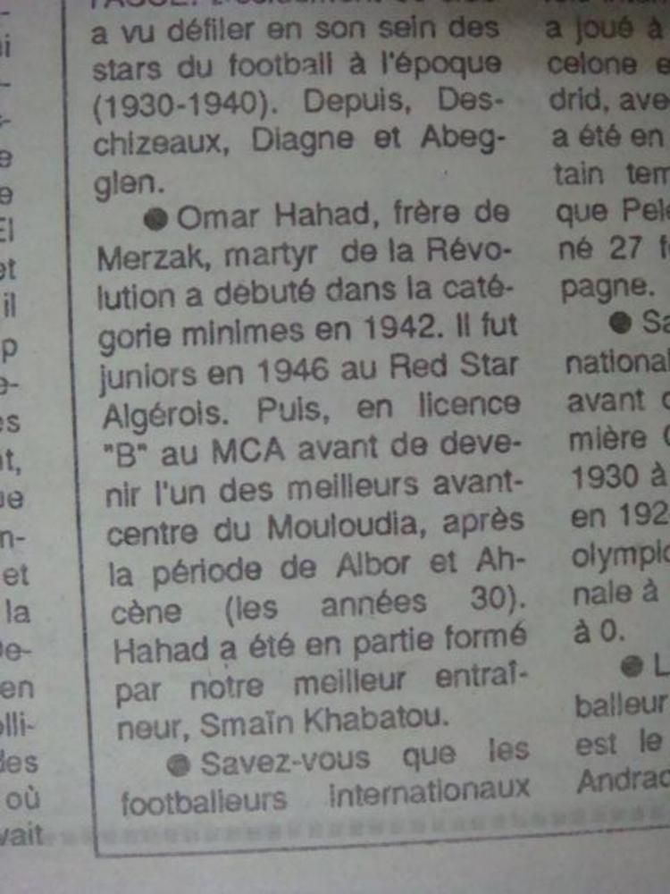 omar hahad le baroudeur mouloudéen