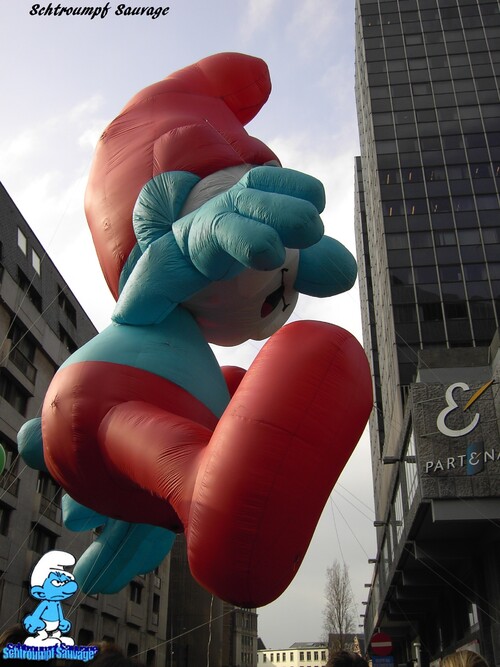 Ballon's Day Parade édition 2009 : les ballons Schtroumpf