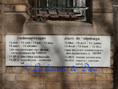 La Panne : Crypte Notre-dame de Fatima