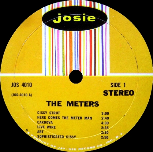 The Meters : Album " The Meters " Josie Records JOS 4010 [ US ] en Juin 1969