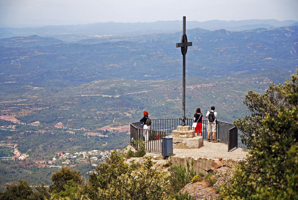 Catalogne - Monastère de Montserrat - Le calvaire près de l'ermitage de San Miguel
