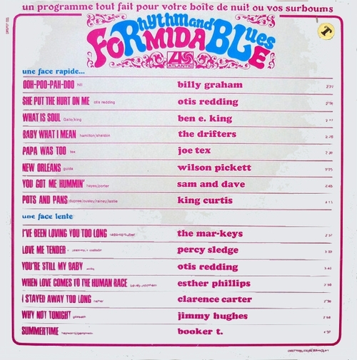 Série " Formidable Rhythm & Blues Vol 1 " Atlantic Records 0820103 [ FR ]