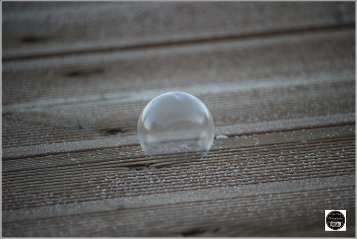 Les bulles de savon en givre 