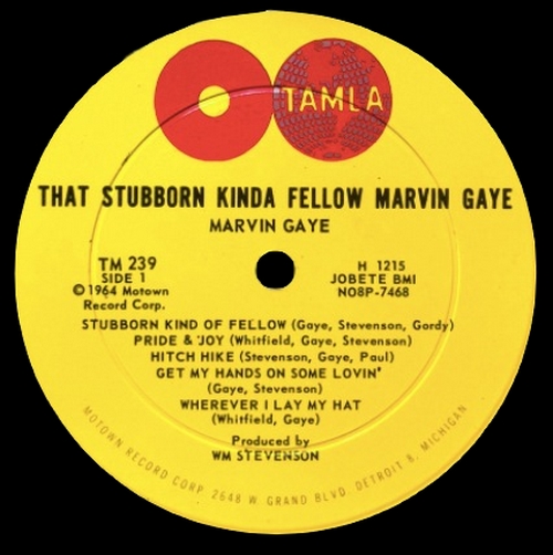 Marvin Gaye : Album " That Stubborn Kinda' Fellow " Tamla Records TM 239 [ US ]