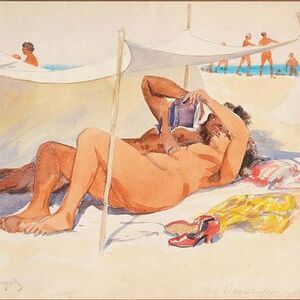 I.Vladimirov 1917 A Soviet nudist beach