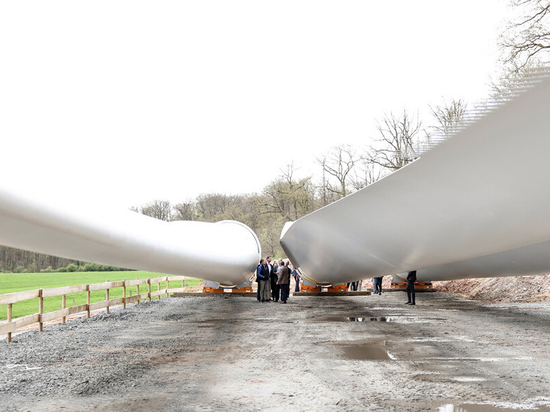 Visite du chantier éolien "Soler - Wandpark Nordenergie"