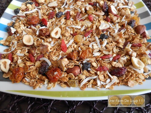 Granola vitalité aux fruits secs