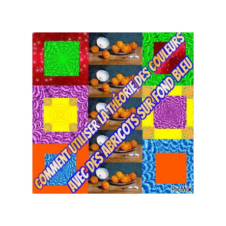 Dessin et peinture - vidéo 3611 : Comment appliquer la théorie des couleurs avec des abricots sur fond bleu ? - tous les médiums.