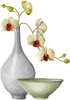 Vase de Fleurs lanches