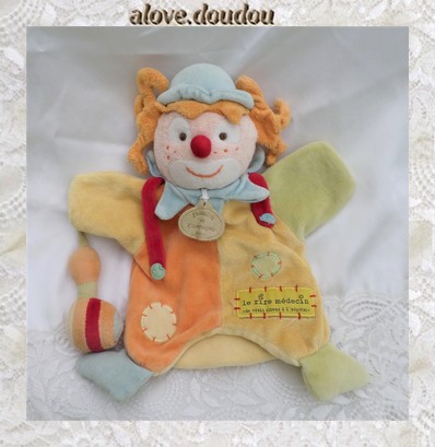 Doudou Plat Marionnette Clown Doudou Et Compagnie Le rire médecin