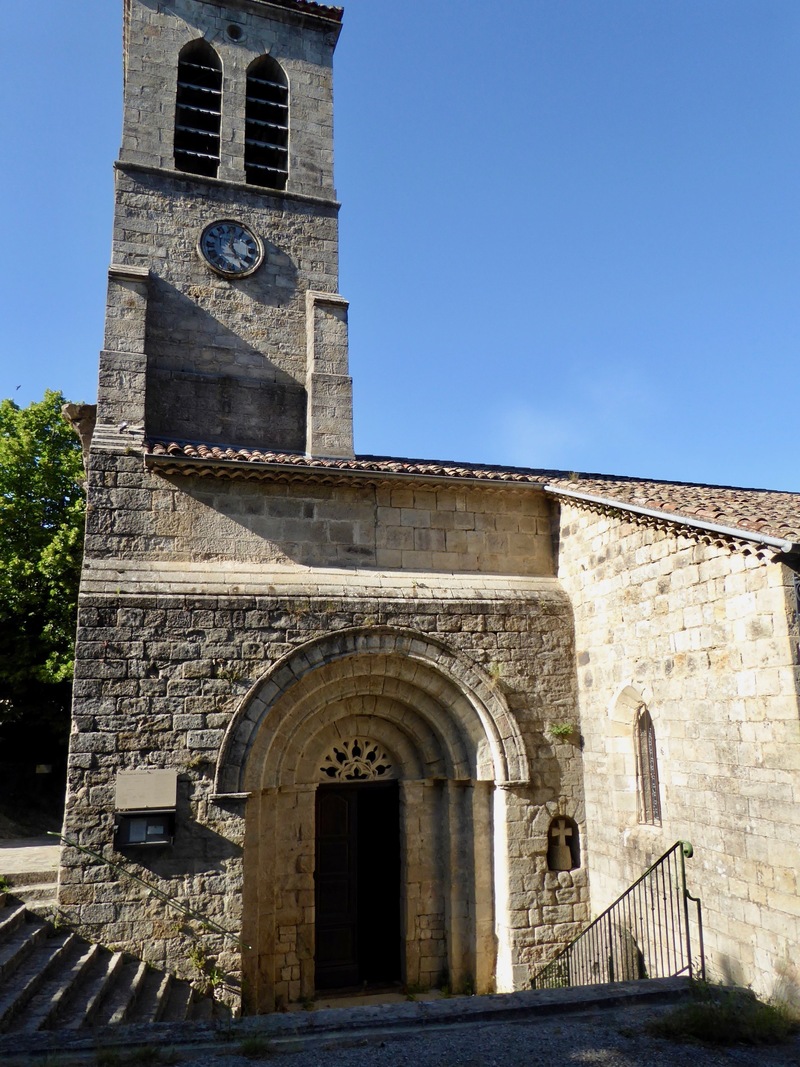 Visite de l'église de Joannas le 8/06/19.