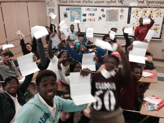Our Penpals from Louisiana got our letters!!