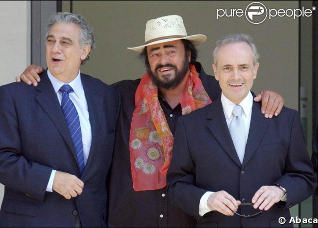 Les trois ténors : Domingo, Pavarotti, Carreras - www.purepeople.com