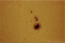  PHOTOS d'une tache solaire faite à la caméra toucam pro2