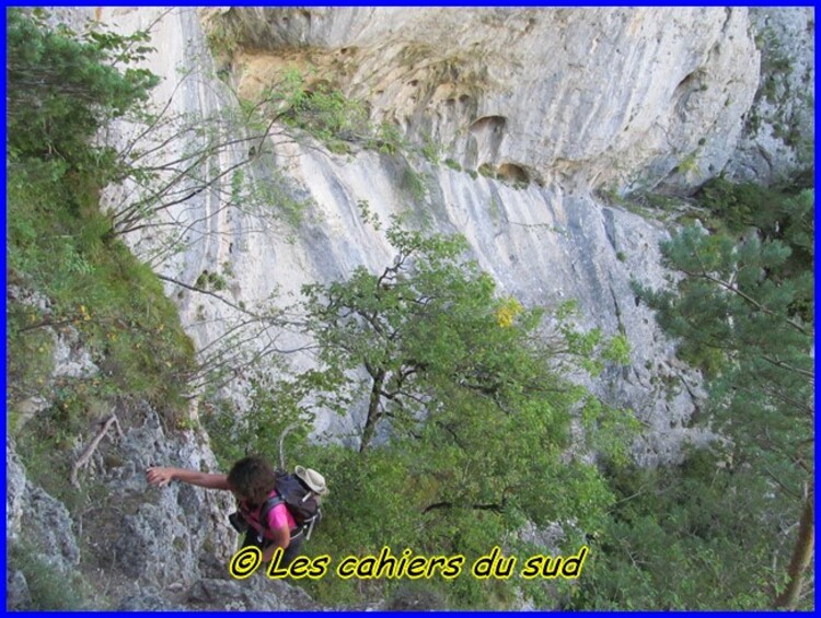 Gorges du Tarn, les échelles du rocher Cinglegros