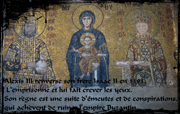 Trachy d'Alexis III  (1195-1203) Byzance